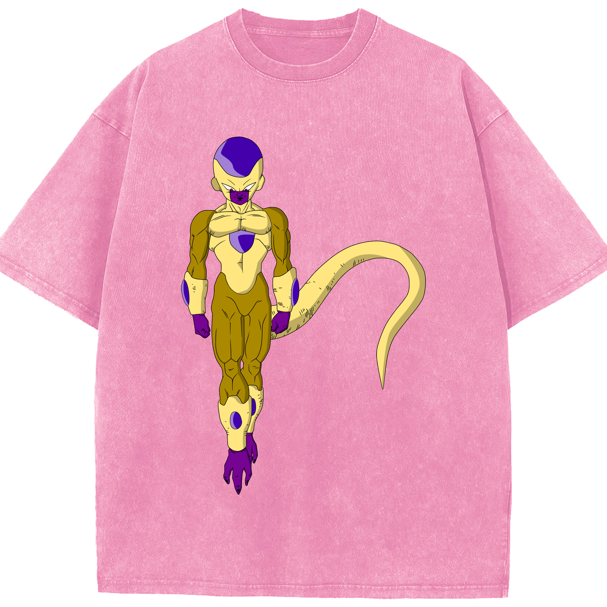 （画像用） ドラゴンボール フリーザ DRAGON BALL Frieza 綿100% ヴィンテージ風 半袖Tシャツ（フロントプリント）